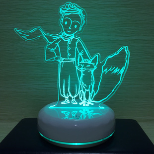 小王子小夜灯动漫周边花狐狸台灯二次元童话故事床头灯卧室送朋友