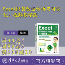 【官方正版新书】 Excel财务数据分析与可视化：视频教学版 羊依军 清华大学出版社 表处理软件－应用－财务管理