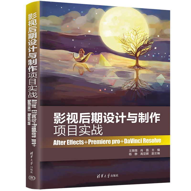 【官方正版新书】 影视后期设计与制作项目实战(After Effects+Premiere pro+DaVinci Resolve)王薇薇 清华大学出版社