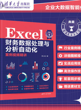 【官方正版新书】 Excel 财务数据处理与分析自动化案例视频精讲 韩小良 清华大学出版社 Excel 表处理 财务管理