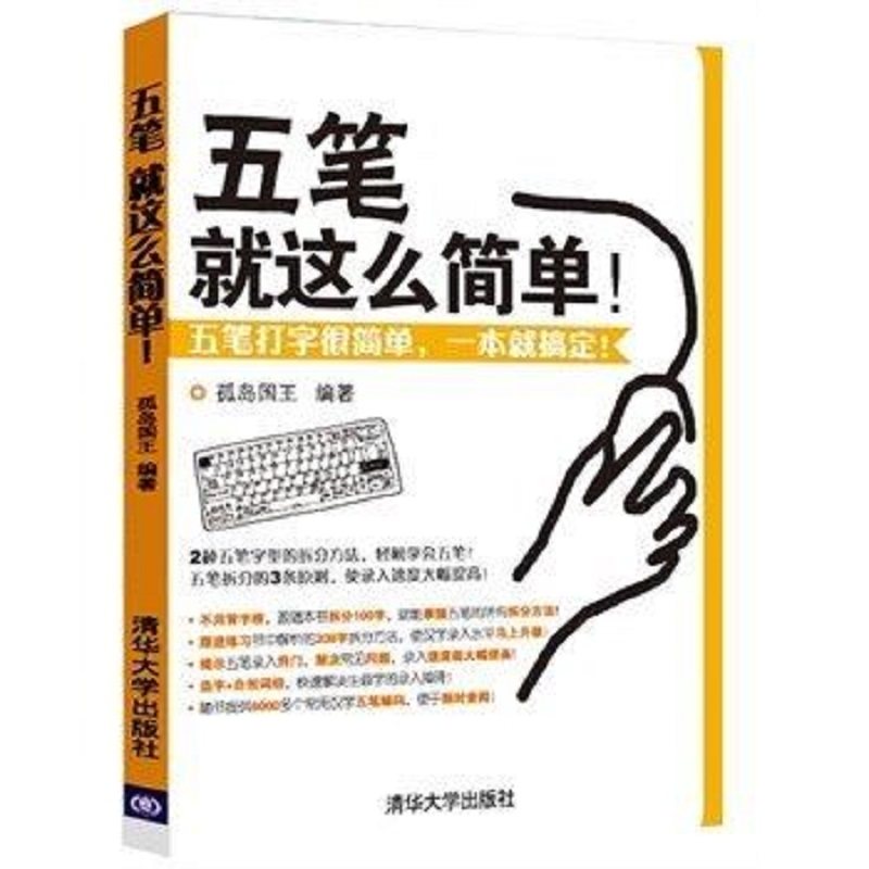 五笔打字教程书籍 五笔就这么简单 五笔打字新手速成 电脑学拼音打字