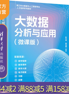 【官方正版新书】大数据分析与应用(微课版) 彭文波、郭远威 清华大学出版社 大数据可视化