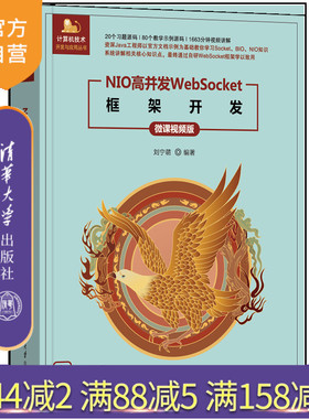 【官方正版新书】NIO高并发WebSocket框架开发（微课视频版） 刘宁萌 清华大学出版社 NIO；高并发