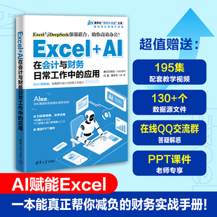 【官方正版新书】 Excel+AI在会计与财务日常工作中的应用 赛贝尔资讯组织编写；等 清华大学出版社 AI，Excel