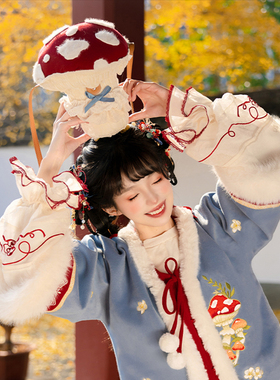 预约链接【蘑菇菇小物】可爱蘑菇帽子斜挎包胸针飘带