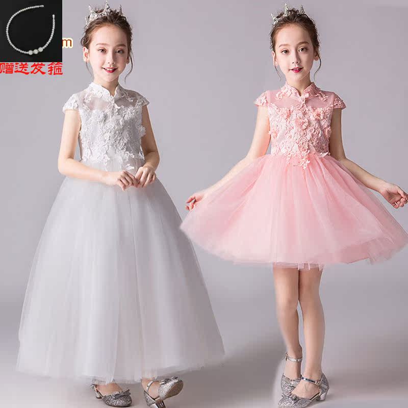 girl Princess Dress Wedding dress Evening dress CUHK Costume children Catwalk Host clothing skirt Gauze skirtin the Children/Baby/Family fitted , Children dress  category - from Buy2taobao.com to provide professional Taobao agent buy service