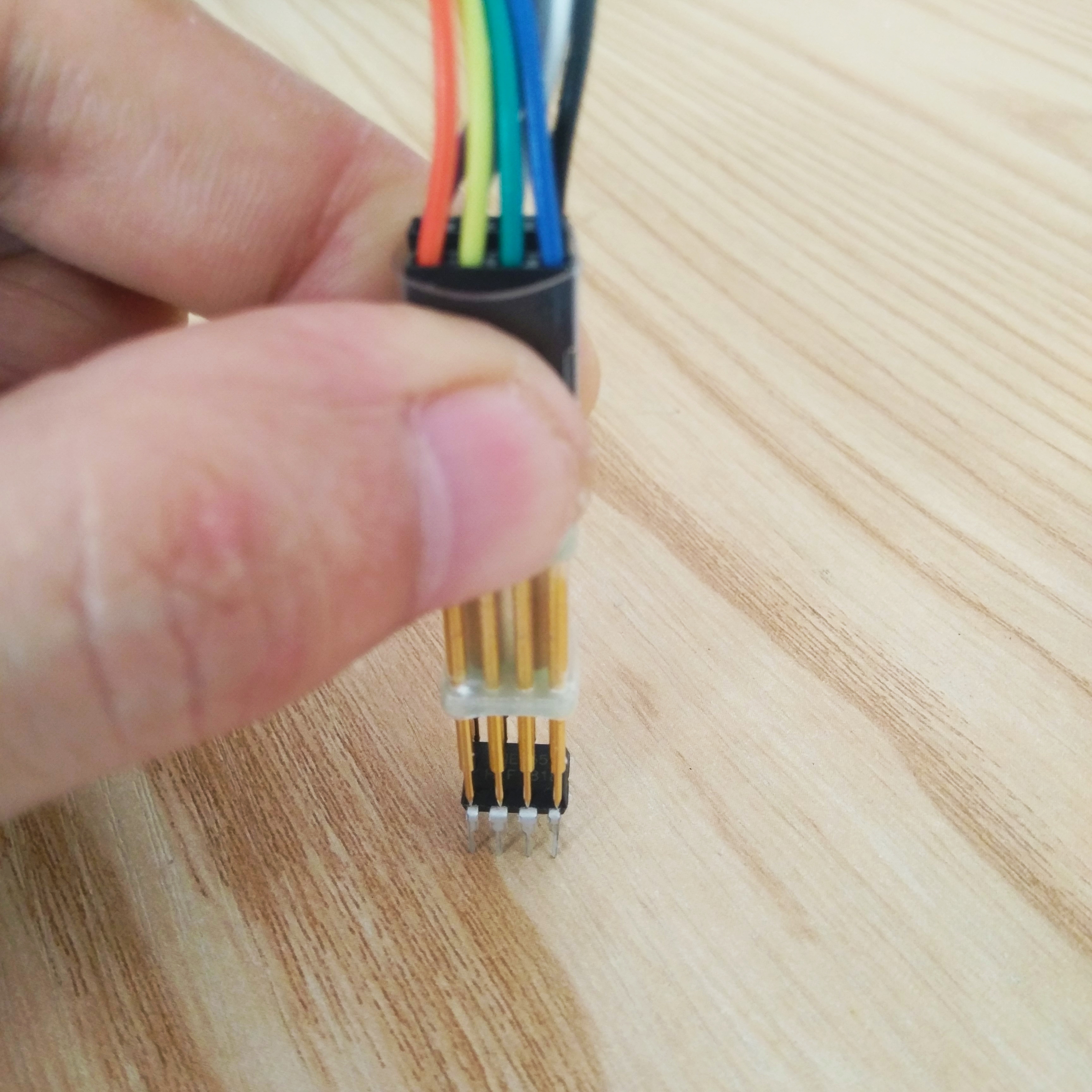 DIP8 固件烧录 2.54mm 探针弹簧针 顶针治具 烧录编程下载 烧录针