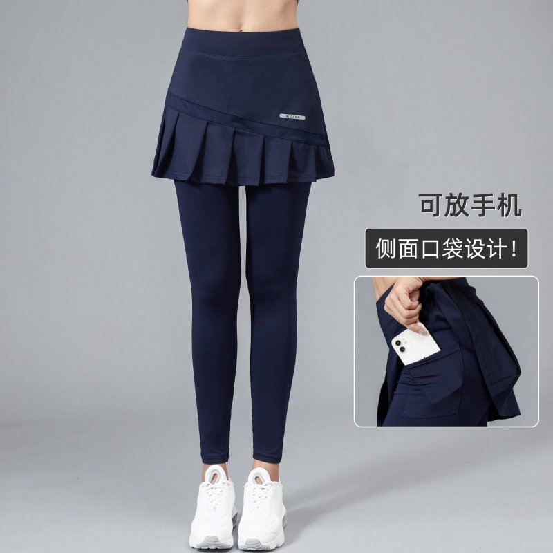 秋冬女运动裤裙加薄绒高腰长裤
