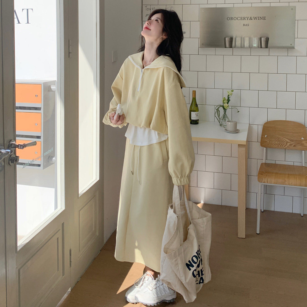 有货2026春季高品质休闲套装裙上衣假两件2516P175控258,女装套装/套裙,2C100
