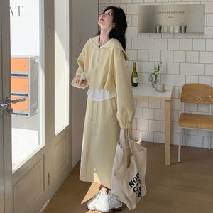 有货2026春季高品质休闲套装裙上衣假两件2516P175控258图片