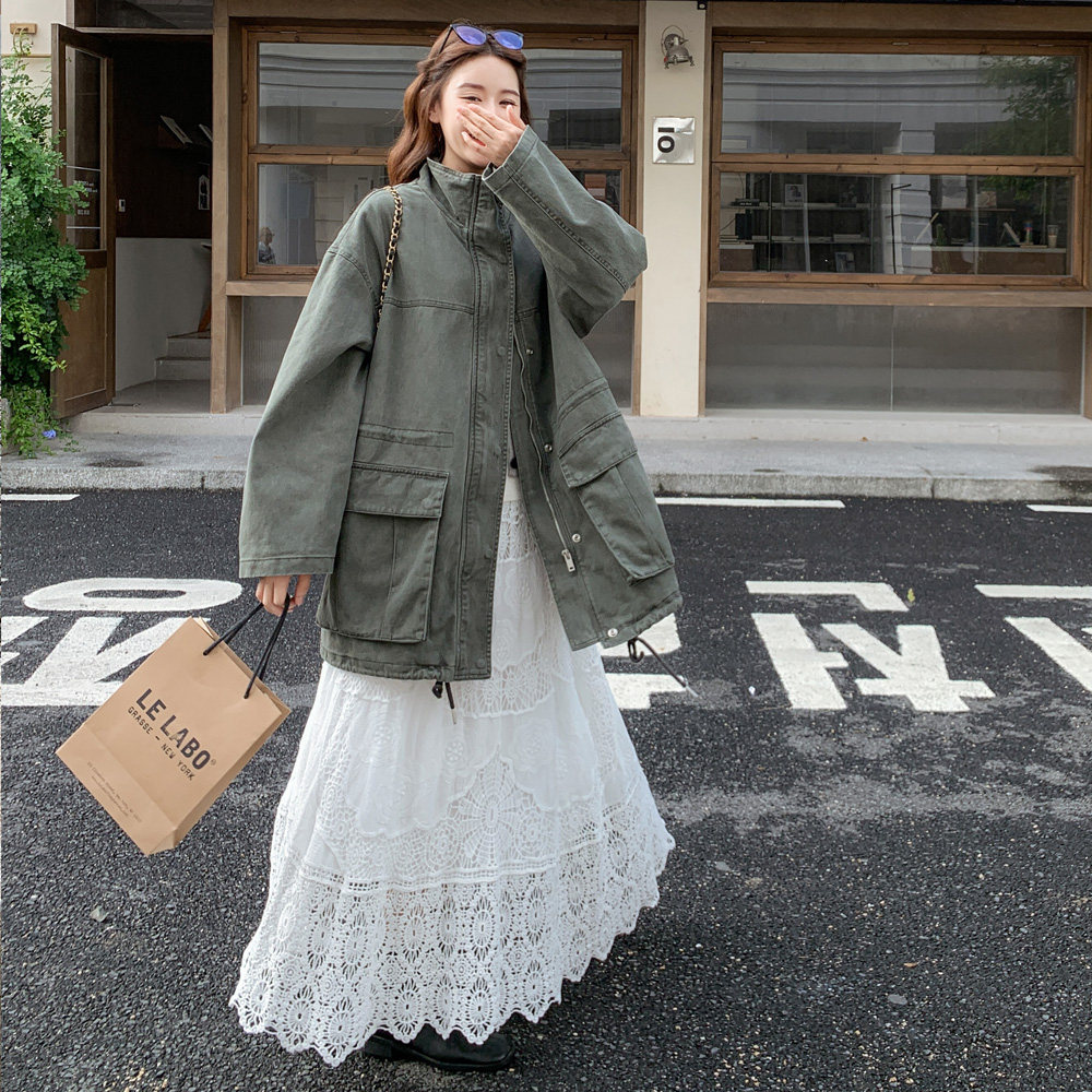 有货2026春季高品质小个子工装外套2813P175控248,女装风衣,2C100