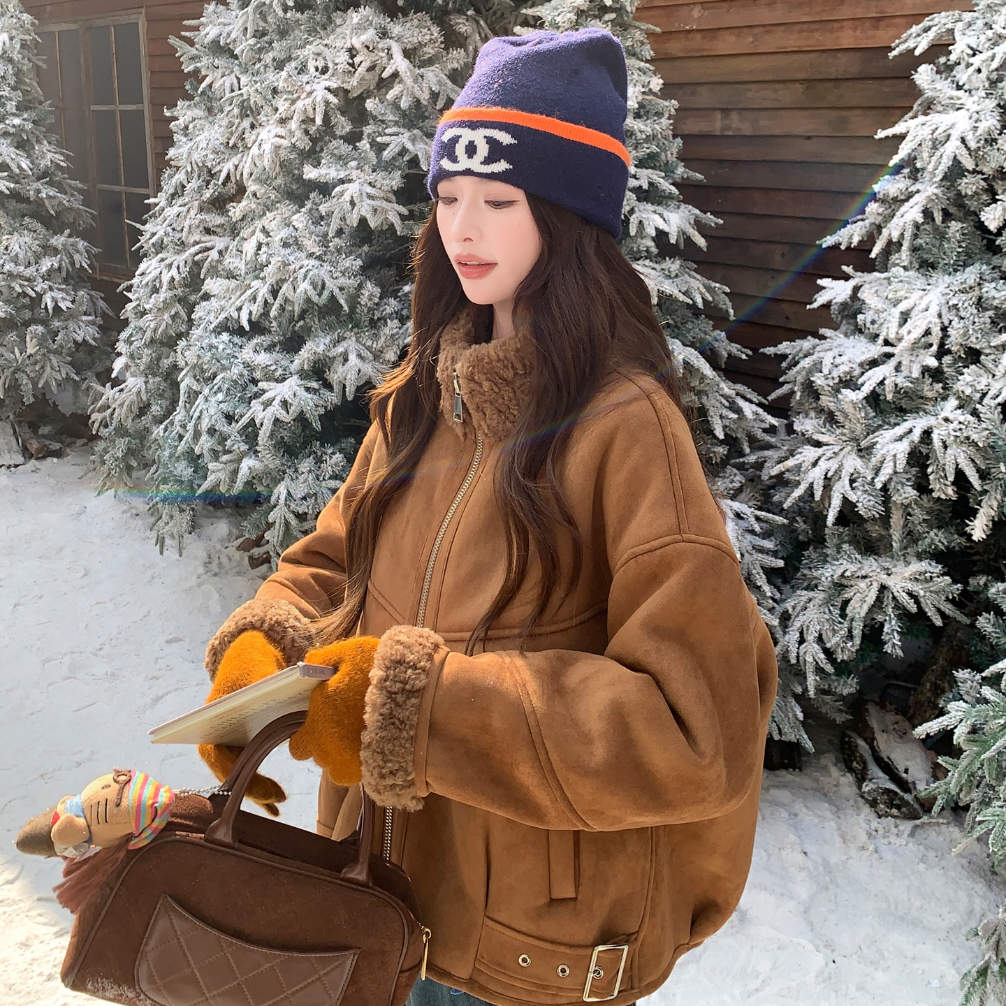 大货首发新款2025冬季高品质皮毛一体外套2972P215控328