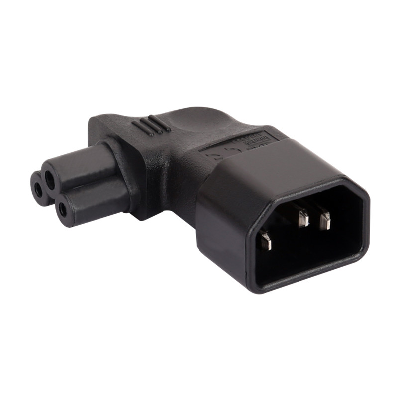 品字公头转母头米老鼠C14转C5梅花转接头PDU机箱服务器左弯头