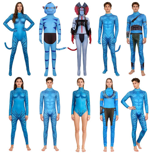 万圣节阿凡达3火与烬Avatar3儿童演出服电影水之道角色扮演服童装