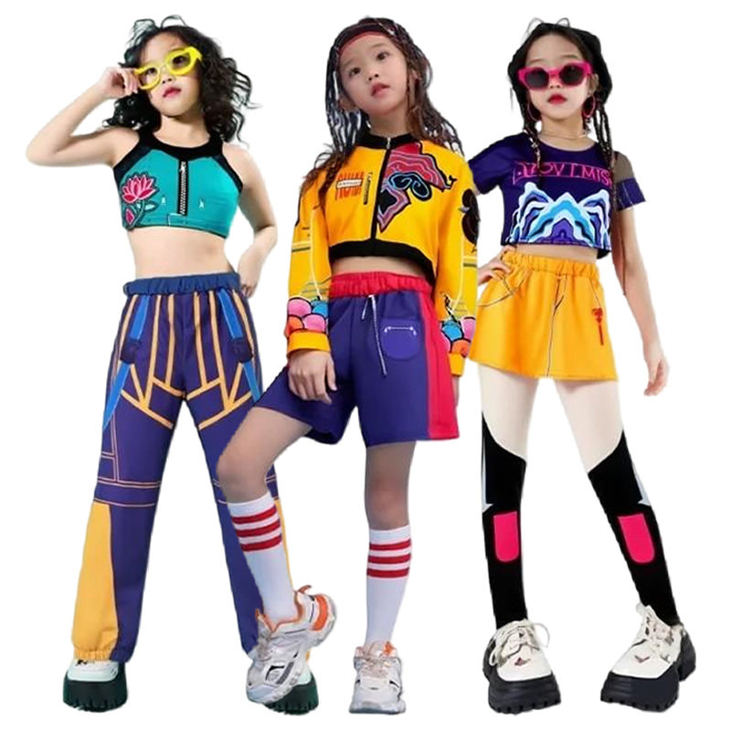 猎魔女团K-POP明星儿童款鲁儿童演出服