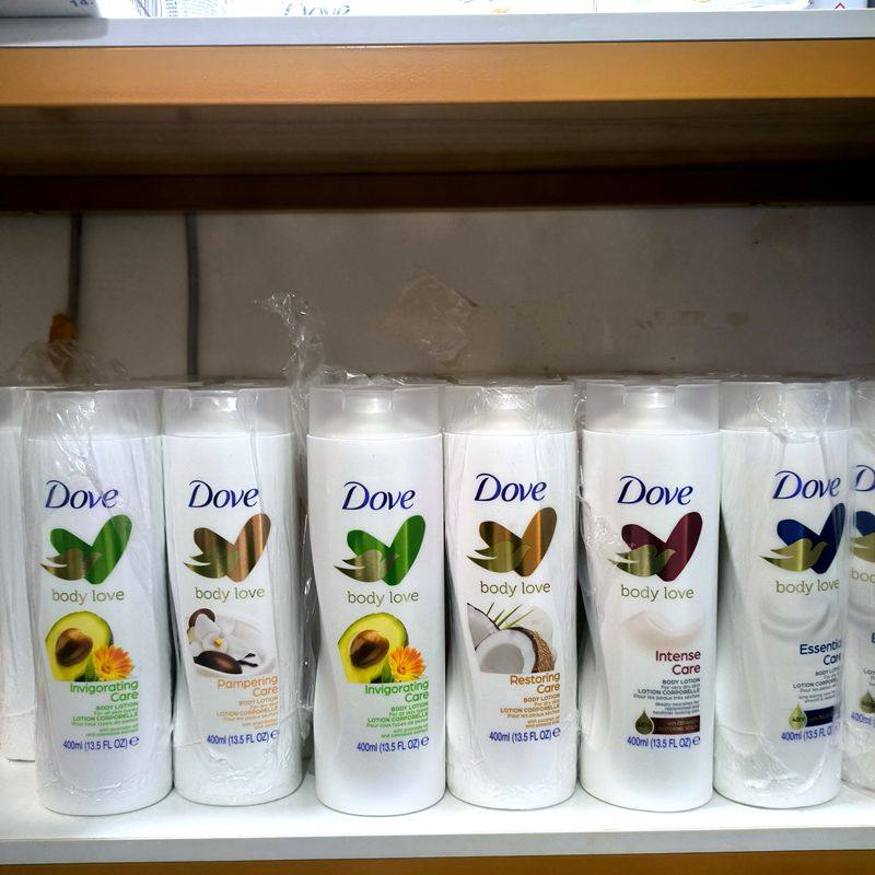 进口多芬滋润身体乳液400ml 椰子乳木果极干燥保湿润肤露长效香体