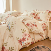 100全棉生态磨毛被套单件秋冬加厚纯棉被罩三件套200x230x229 248