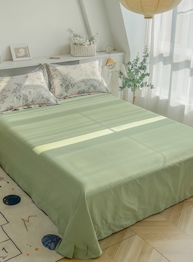 60支全棉床单定做订制榻榻米棉布被单斜纹碎花加大纯棉炕单245270