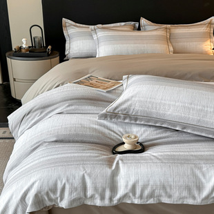 A类全棉磨毛四件套定做100%纯棉被套229x230秋冬加厚被罩订制248