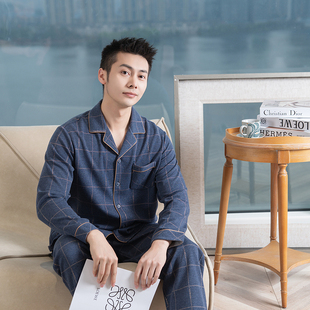 新款 正品欧林雅保暖厚款保暖男士睡衣 休闲家居服套装 FJR7102