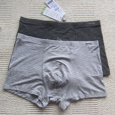欧林雅竹纤维透气男士平角内裤