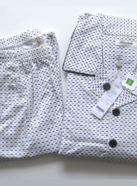 新款 秋冬专柜正品欧林雅竹纤维男士长袖家居服 睡衣套装FJ189