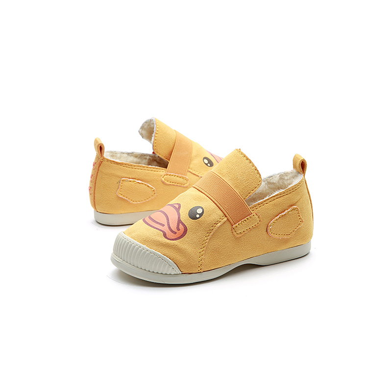 Chaussures de tennis enfants en toile suture de voiture pour hiver - semelle caoutchouc - Ref 1005366 Image 3