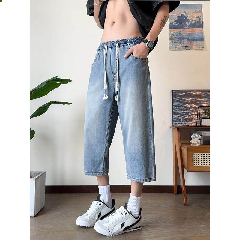 哈伦夏季复古宽松马裤短腿