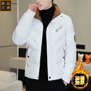 品质冬季新款棉衣男青少年帅气短款保暖立领棉服男生潮流加厚百搭