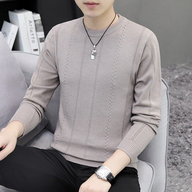 薄款长袖t恤男士2026春秋季新款休闲内搭打底衫上衣潮牌针织衣服