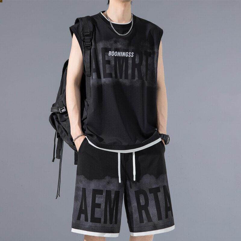 篮球服新款夏天运动套装男