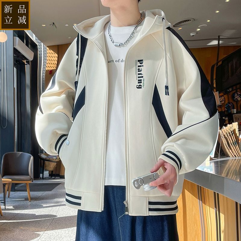 品质2026春季新款青少年夹克外套男生宽松港风潮流百搭学生休闲棒