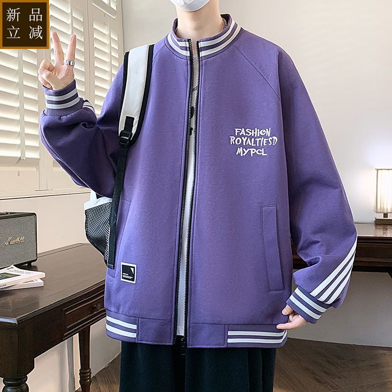 品质新款春秋季外套宽松帅气潮流青少年休闲夹克棒球学生男女同款