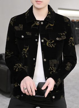 品质男士春秋外套新款韩版翻领潮流上衣服青年男装帅气休闲百搭夹