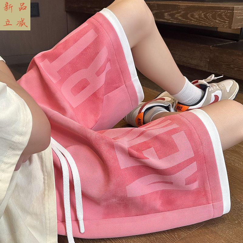 薄款潮牌五分短裤男夏季2026新款宽松休闲中裤夏天外穿运动马裤子