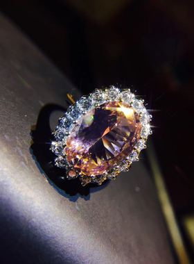 意大利摩根石鸽子蛋不变色戒指环