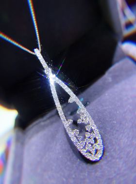 南非真钻鉴定流星雨可调节盒子链