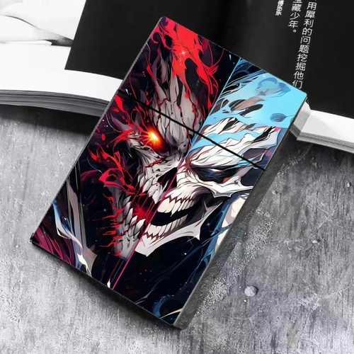 粗支自动弹烟盒 骷髅艺术创意烟盒 翻盖便携粗支烟盒烟盒外包装