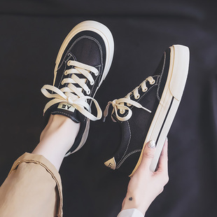 人本网面帆布鞋女夏季网鞋女透气薄款小白鞋女鞋透气夏天镂空板鞋