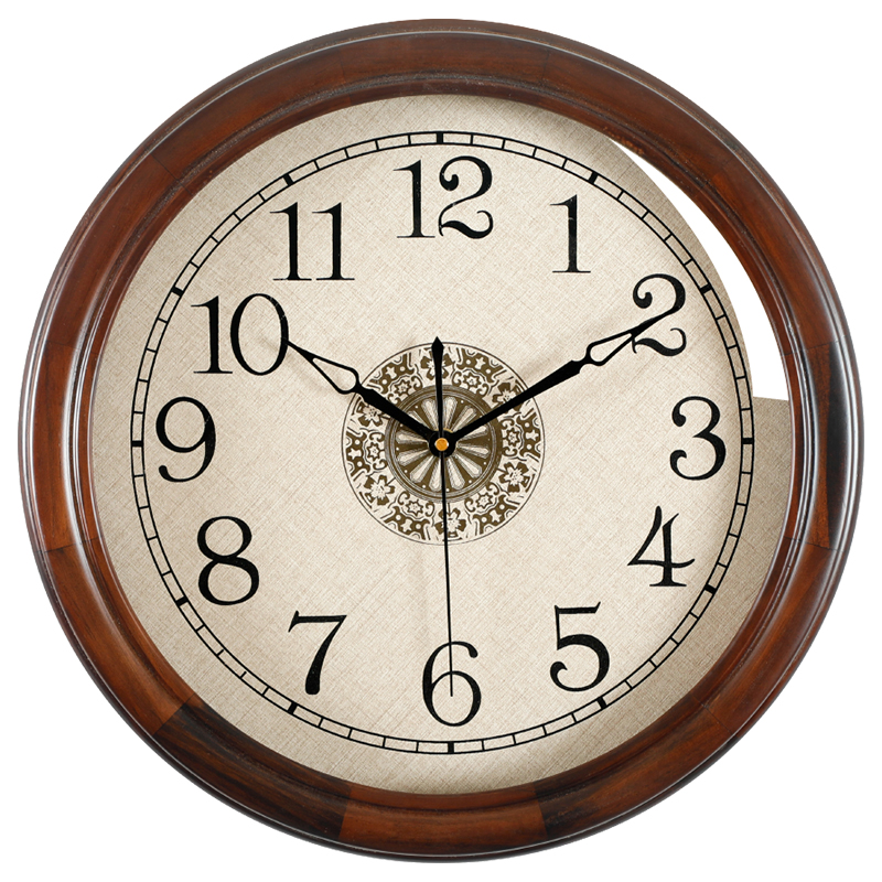 康巴丝实木客厅挂钟152
