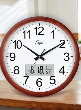 康巴丝挂钟客厅钟表大尺寸挂表创意家用石英时钟SZG1261S