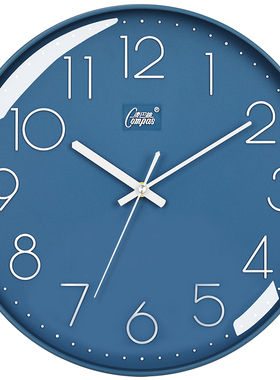 康巴丝电波钟挂钟钟表日历客厅卧室餐厅网红轻奢现代家用时尚创意