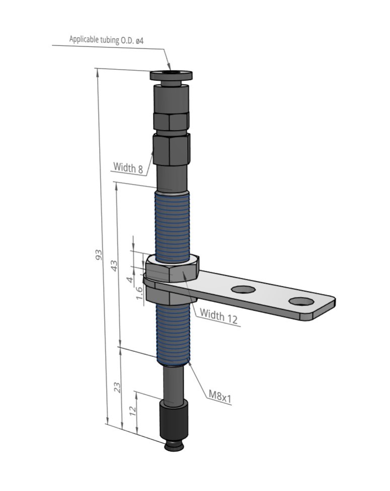 SZU8/6/4/2WS-EI10-A4/A6-M8气动真空吸盘机械手配件工业吸嘴特价