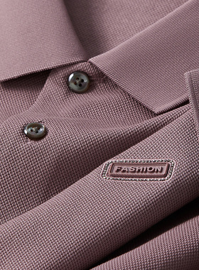 男士t恤短袖2025新款夏季高端刺绣POLO衫纯色外贸休闲纯棉体恤潮