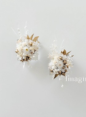 永生花戒指小众婚礼植物花朵戒指