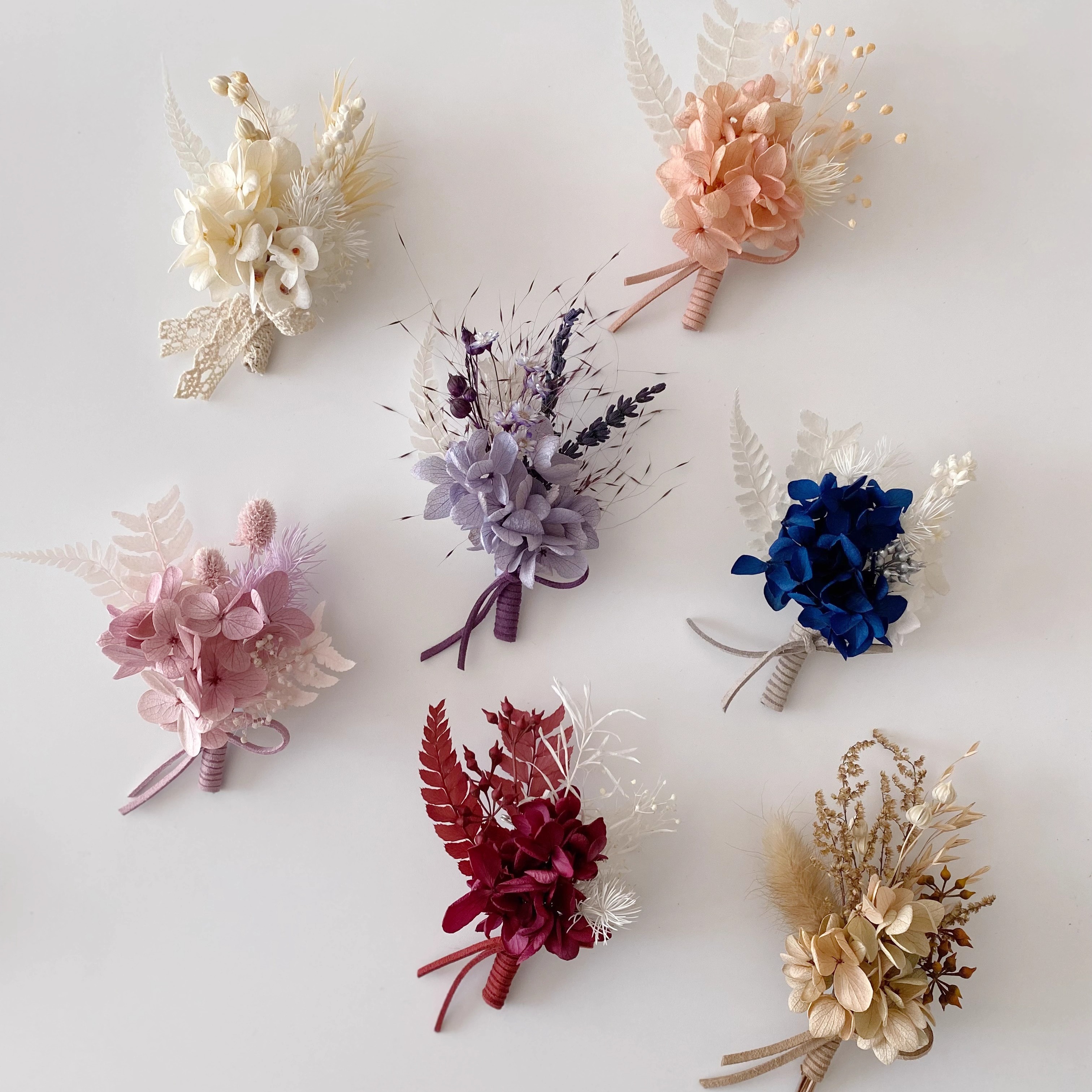 新郎胸花新娘伴娘手腕花永生花