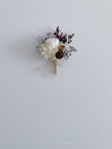 想象studio紫色永生花手腕花真花
