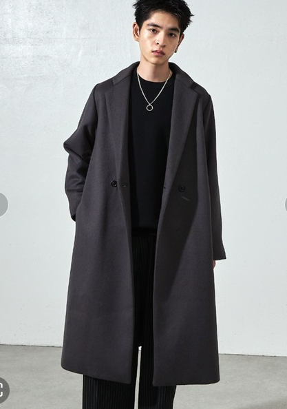 日单LUIS原单尾货男式毛料大衣