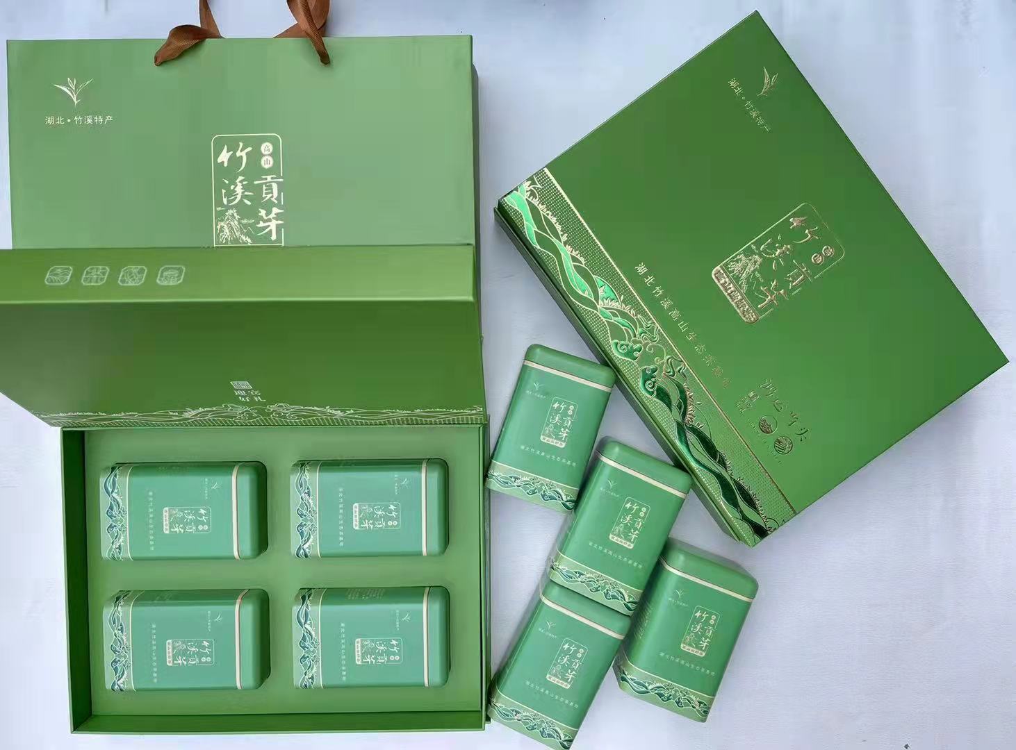 2024新茶湖北高山茶叶云雾绿茶十堰箭茶剑茶竹溪贡芽茶礼盒装包邮