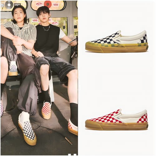 VANS万斯棋盘格一脚蹬休闲板鞋